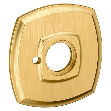 Baldwin Privacy Pair Rosettes Lifetime Satin Brass 5158.044